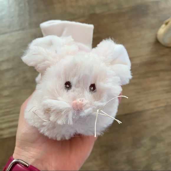 NWOT Pink Bunny slipper socks - Picture 3 of 5